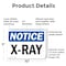 Signmission Radiation & Laser Sign, 7 in H x 10 in W, Plastic, Rectangle OS-2PACK-NS-P-710-L-19084 - alternate 2